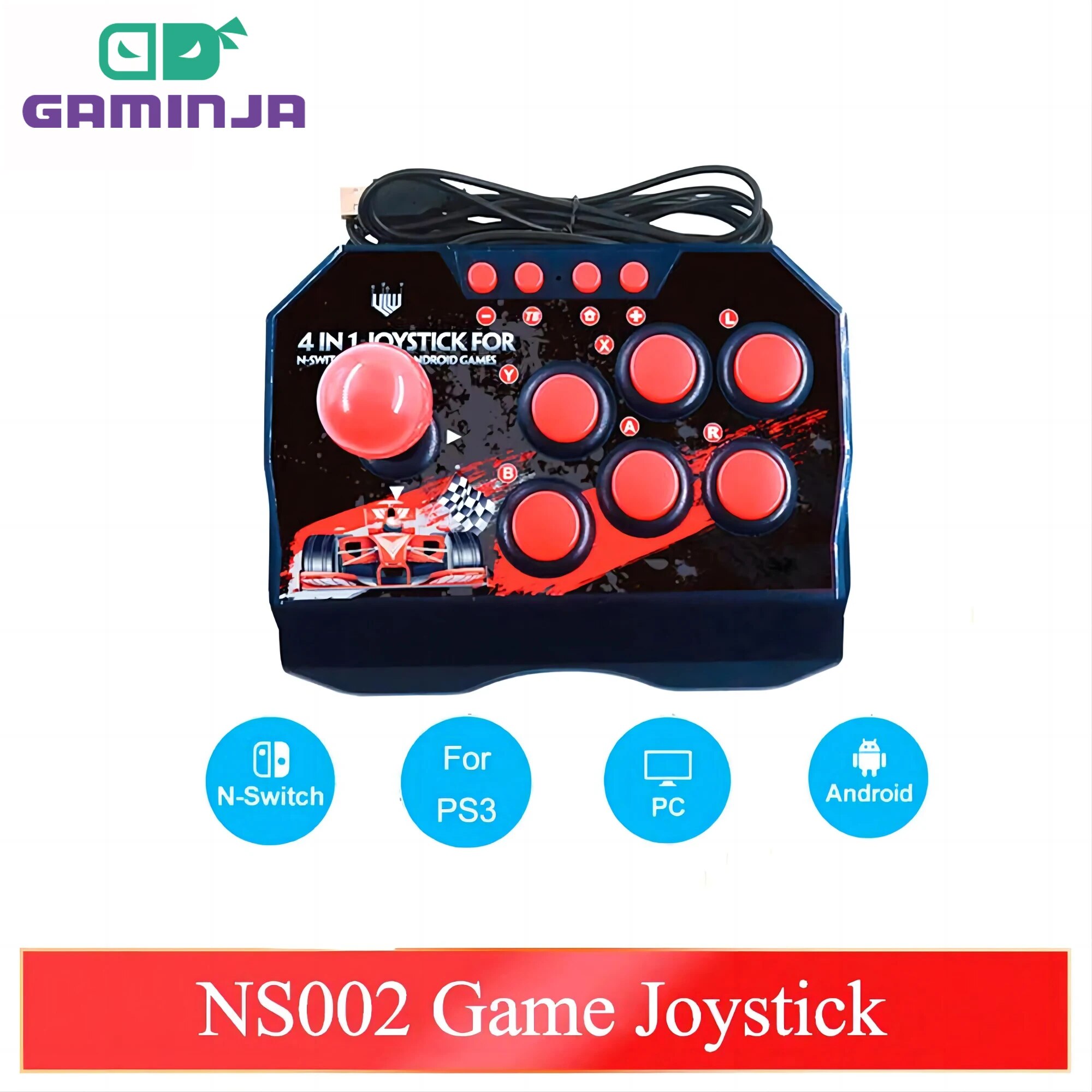 Retro Gaming Emulator Console - GAMINJA NS002 4 в 1 Ретро