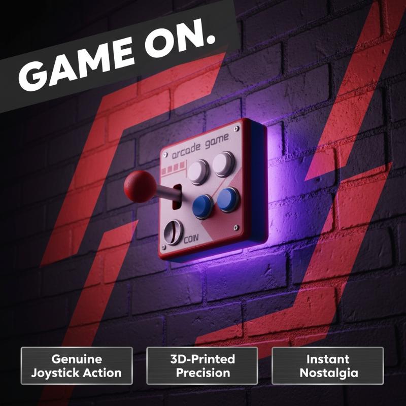 Gaming Retro Arcade - Ретро-кнопка для аркадных игр, креативный настенный