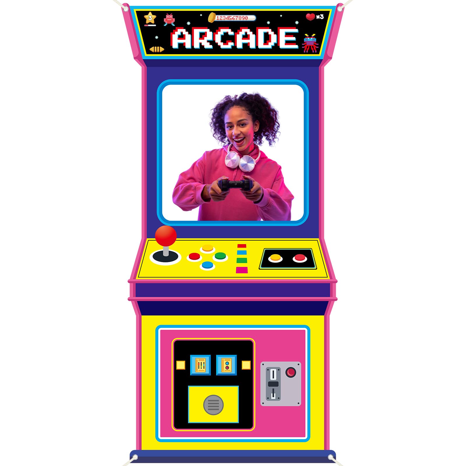 Ретро-фон для фото с видеоигра – обзор и цена Gaming Retro Arcade