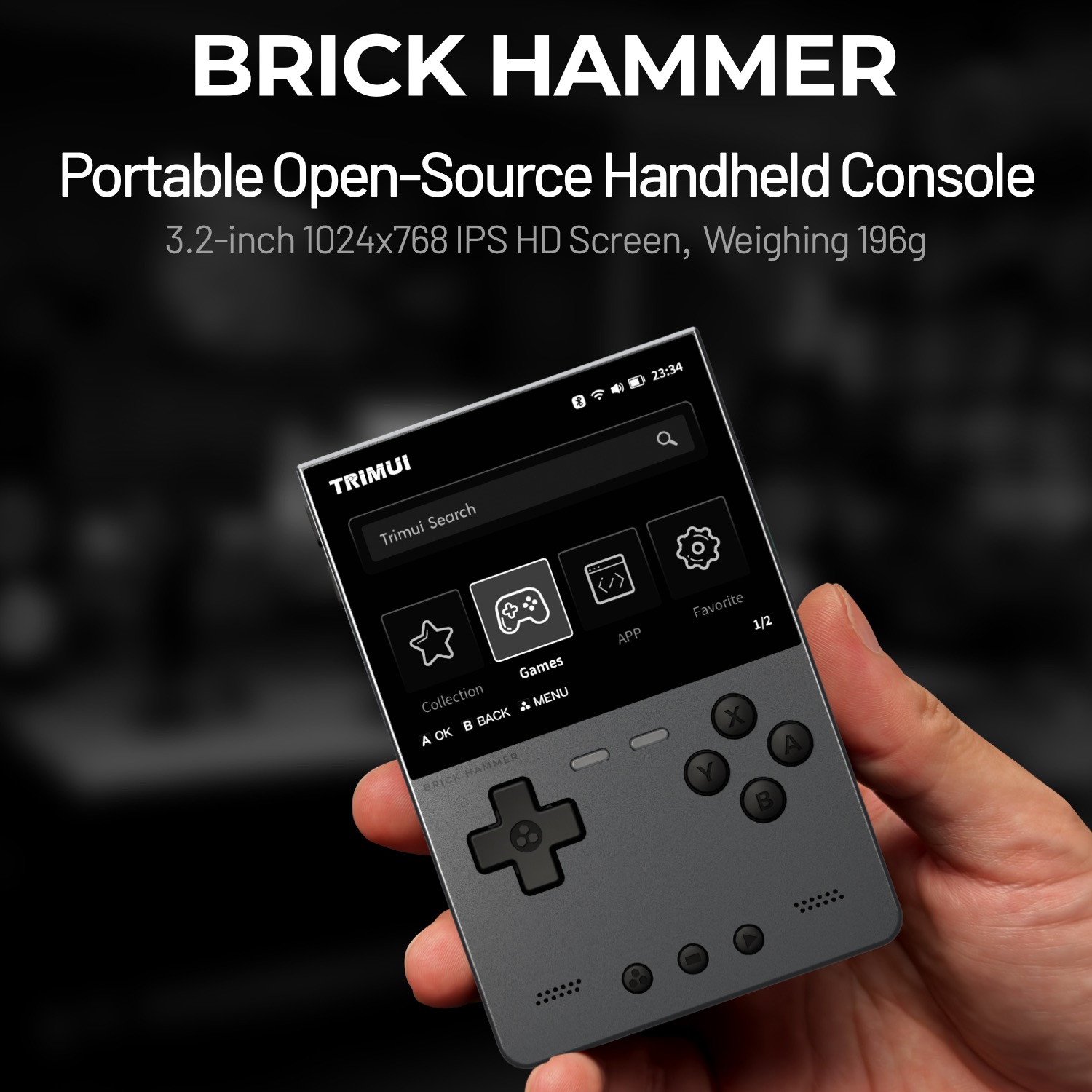 TRIMUI BRICK HAMMER Ретро порт – обзор и цена Retro Gaming Phone