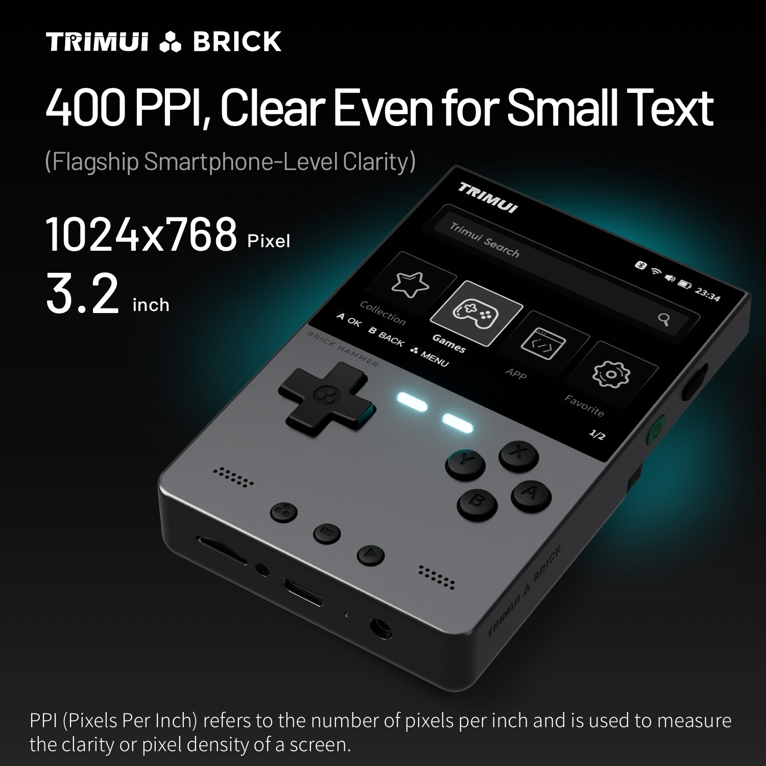 TRIMUI BRICK HAMMER Ретро порт – обзор и цена Retro Gaming Phone