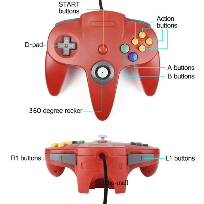 Контроллер N64, классический U – обзор и цена Retro Gaming Emulator Console